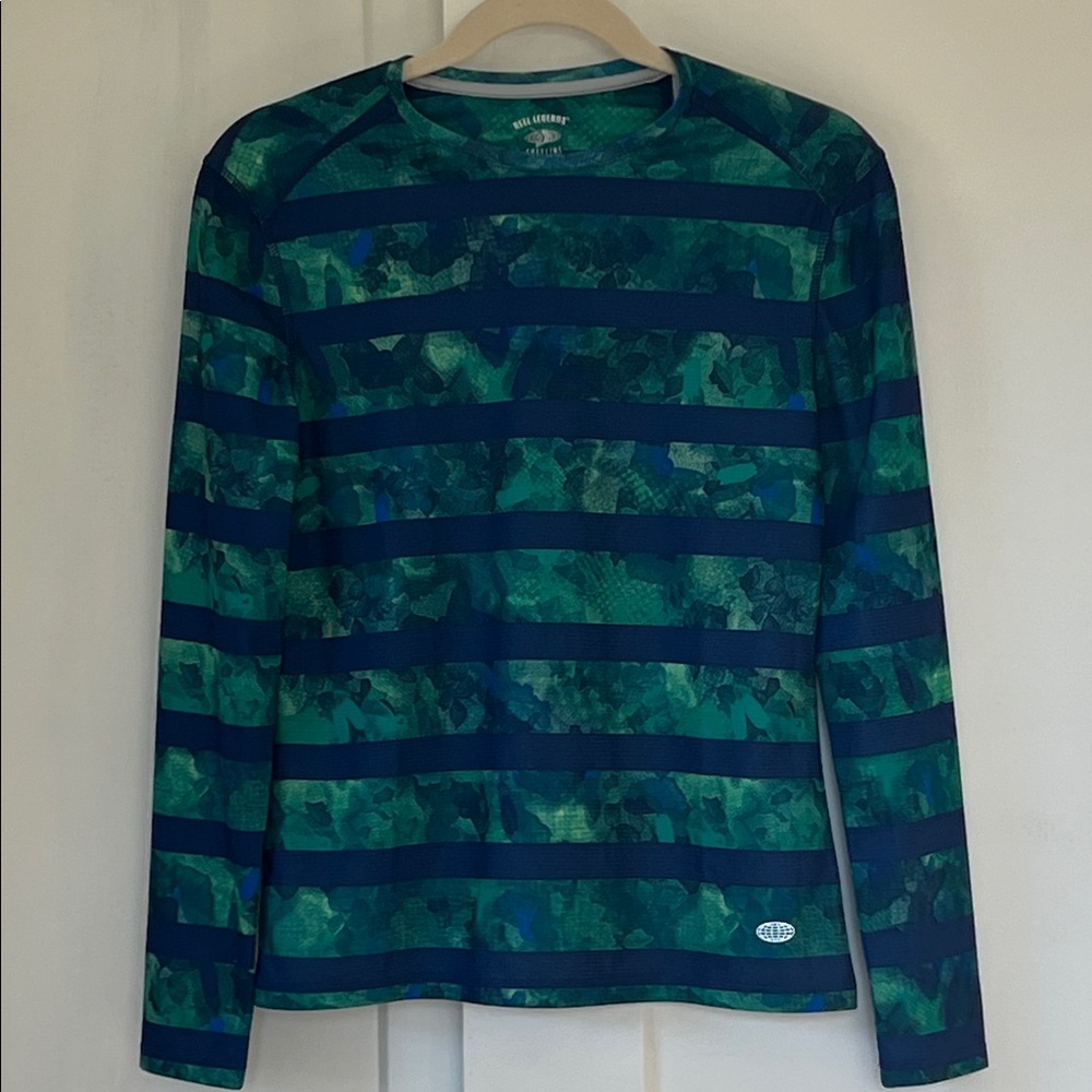 Reel Legends Boy’s Freeline Shirt Green and Blue Camouflage Size XS